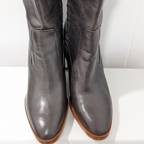 Zara leather knee high boots - Picture 14 of 16